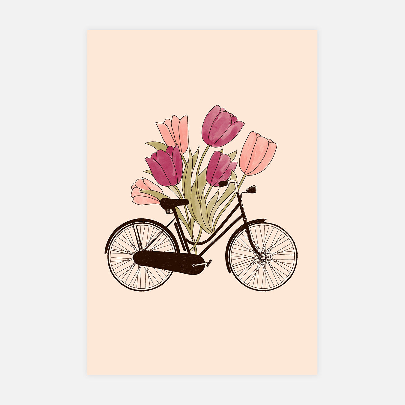 Vélo et fleur : Amsterdam