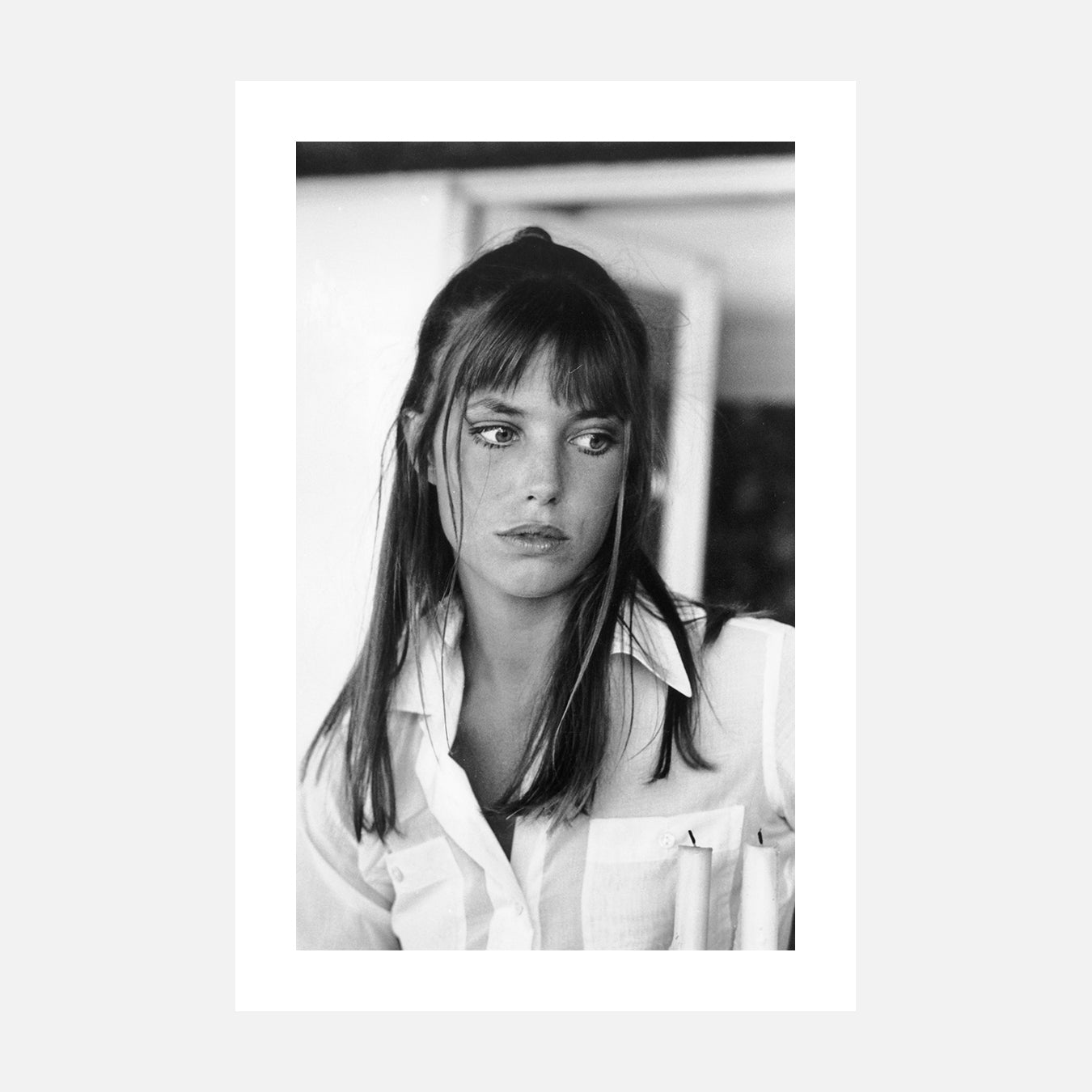 Jane Birkin sur le plateau du film "La piscine"