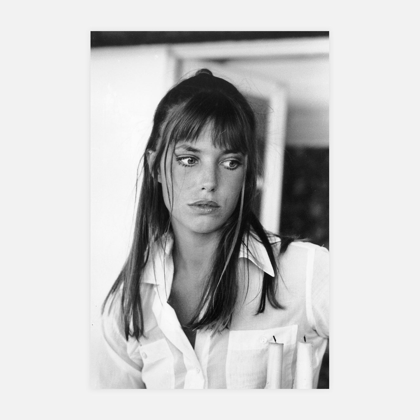 Jane Birkin sur le plateau du film "La piscine"