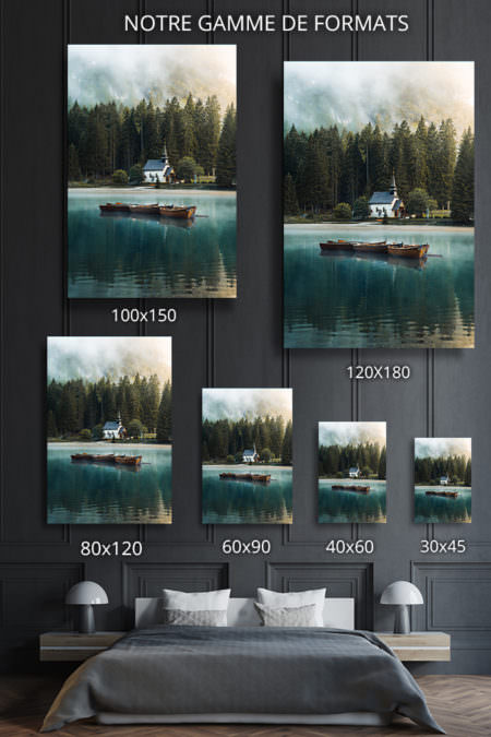 cadre photo lac de braies deco formats